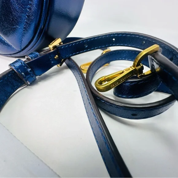 Michael Kors Women's Vivianne Canteen Quilted Leather Crossbody Bag Midnight - Picture 5 of 13